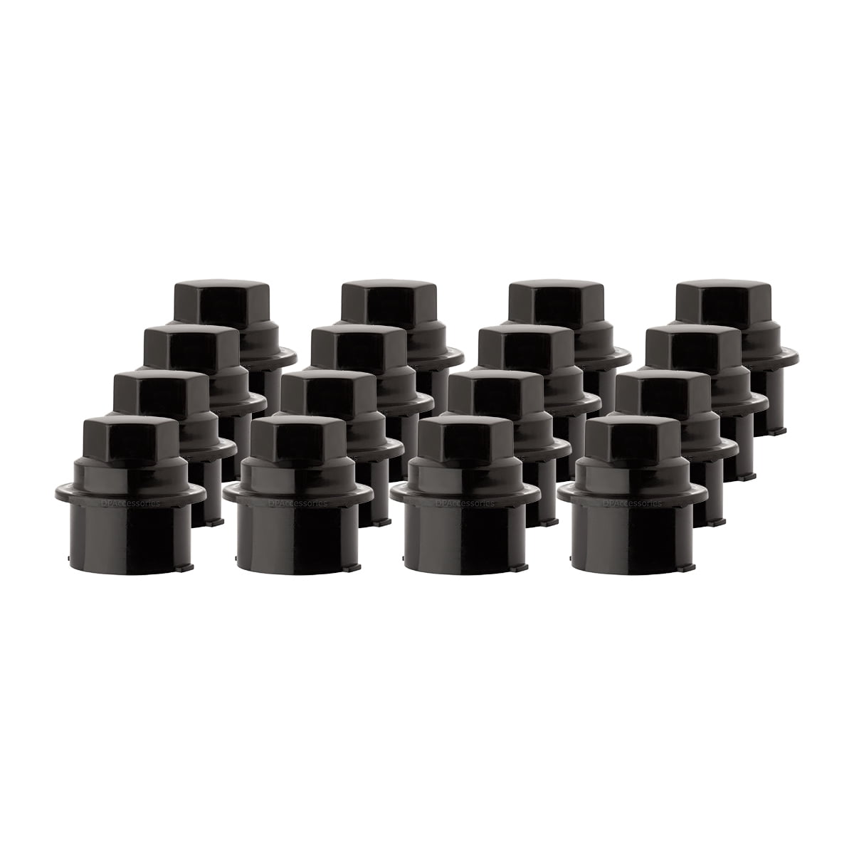 16 New Black Plastic Wheel Lug Nut Caps Replaces GM 9593028/9593228