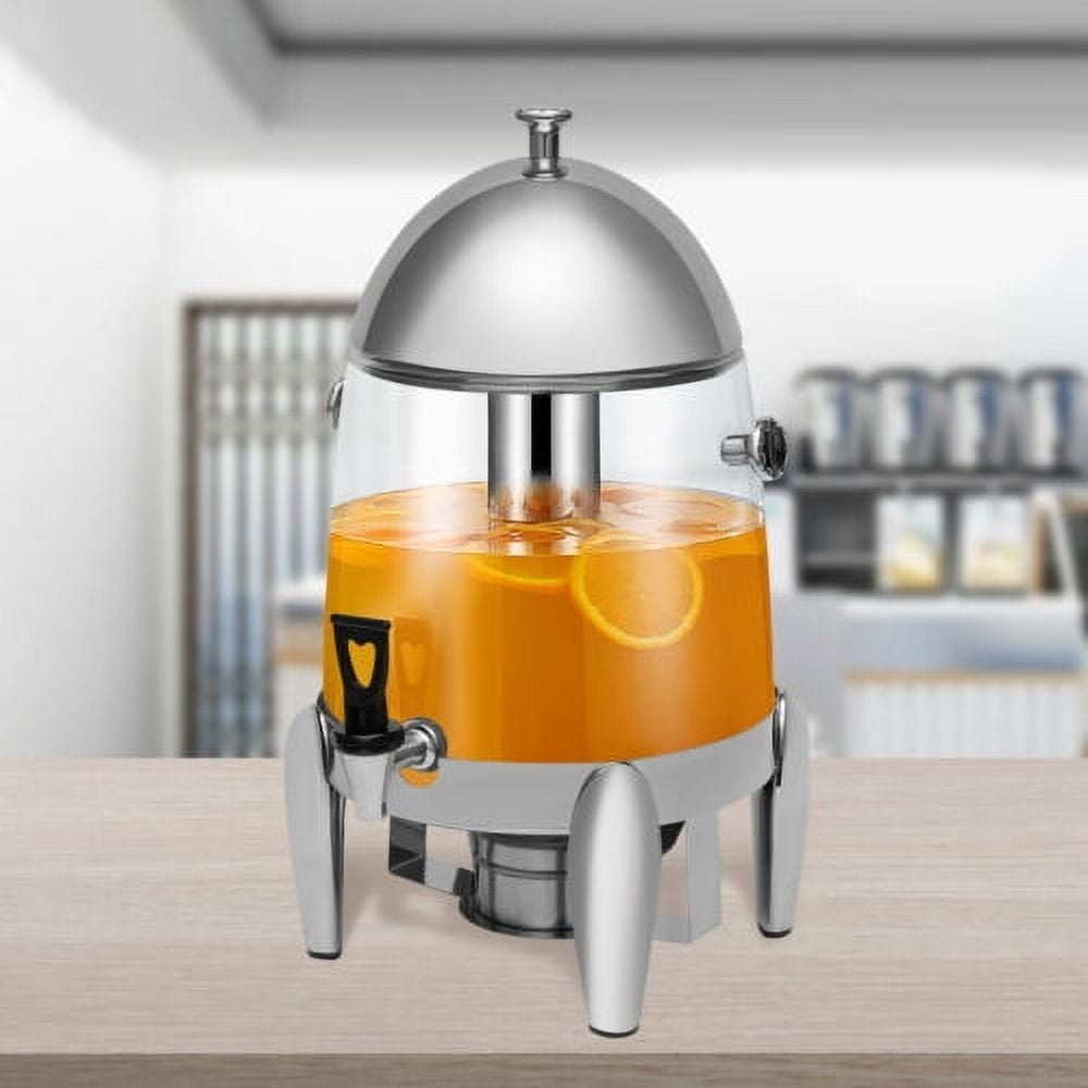 Hot Beverage Dispenser, 12L Capacity with 400W Electric/Alcohol Heating, 95-185°F for Restaurants/Coffee Shops