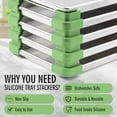 thumbnail image 2 of Silicone Tray Stackers for Harvest Right Freeze Dryer Trays –16 pcs Freeze Dryer Accessories Stacks for 5 Trays, Freeze Dryer Machine Accessories( Green)$$Home Decor, Kitchen, & Other, 2 of 6
