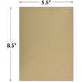 thumbnail image 4 of 25 Sheets of Chipboard, 30pt (Point) Medium Weight Cardboard .030 Caliper Thickness, Craft and Packing, Brown Kraft Paper Board (8.5 x 5.5), 4 of 6