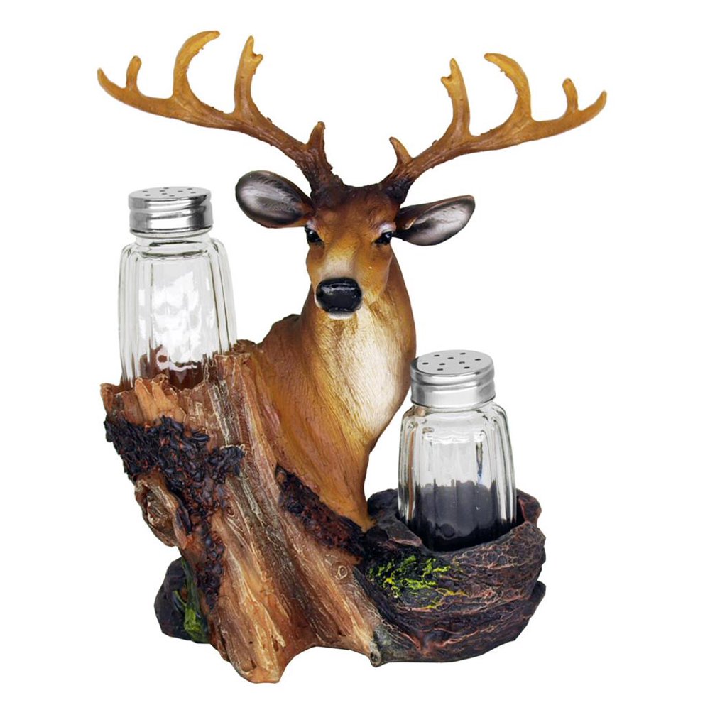 "TarrKenn Salt Lick Deer Salt & Pepper Shakers"
