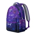 thumbnail image 2 of "Elegant Butterfly Backpack for School - Large Capacity Bookbag with Padded Straps, Water-Resistant & Durable, Trendy Floral Gift", 2 of 6
