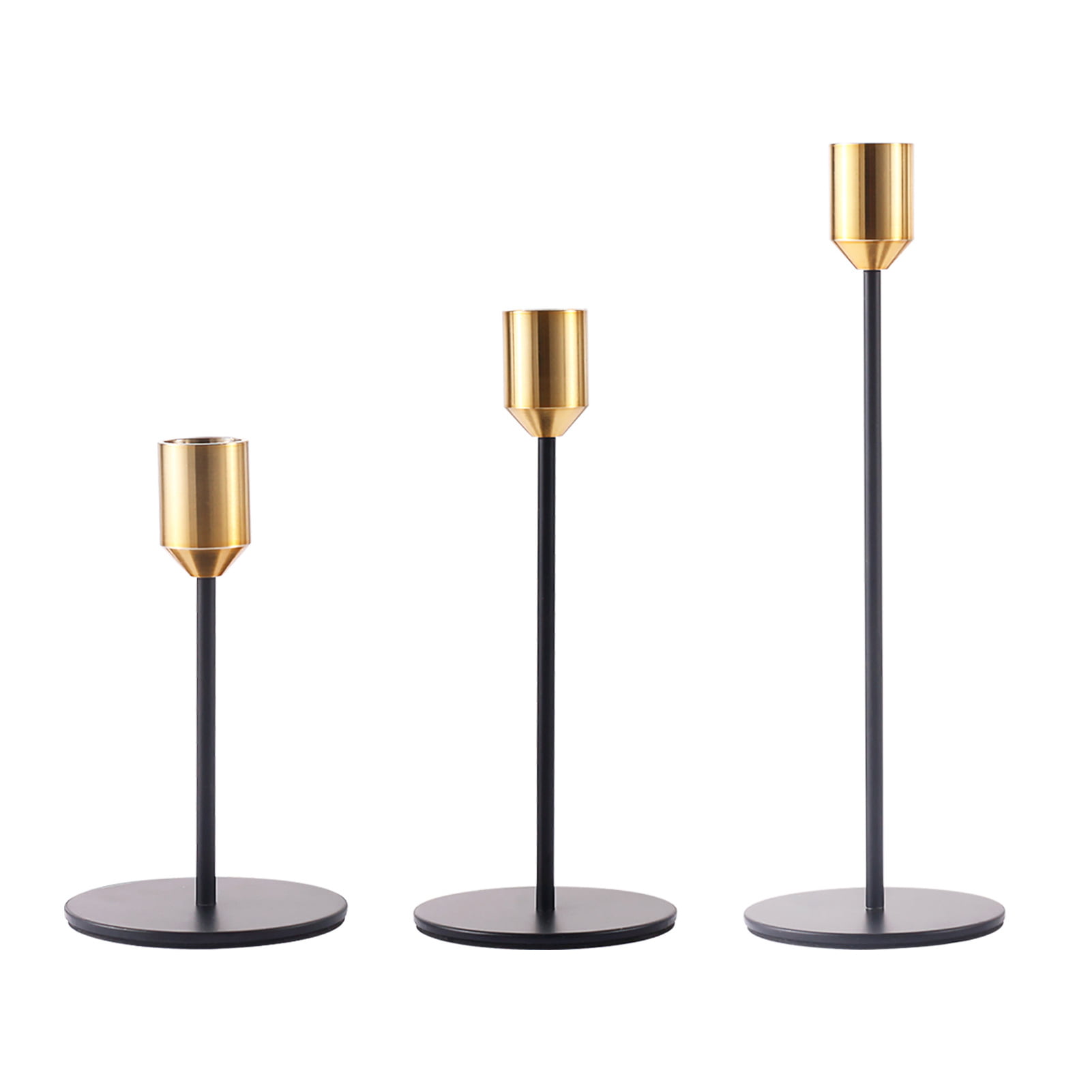 Gold Barbed Candlestick Holders 8cm Retro Candle Holder for Christmas Decoration Dining Table Living Room Decorative Home Accessories Pillar Candle Holder 6 Set Metal Candle Holders