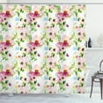 thumbnail image 1 of Ambesonne Floral Shower Curtain, Spring Flowers Pastel, 69"Wx75"L, Pink Purple Green, 1 of 3