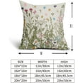 thumbnail image 5 of Spring Floral Pillow Covers 16x16 Inch Set of 2, Sage Green Wildflowers Botanical Decorative Throw Pillow Cases Vintage Cushion Covers Summer Decoration Gift Farmhouse Sofa Couch Bed Decor, 5 of 6