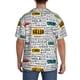 thumbnail image 3 of Fotbe Hello Camisa Estampada de Manga Corta para Hombre, Casual de Verano, Estilo Playero, Sin Arrugas-Large, 3 of 5