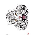 thumbnail image 1 of animal Puma Cheetah large 8.25" temporary arm tattoo, 1 of 4
