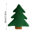 thumbnail image 3 of Christmas Tree Pillow 12 Inch Green Xmas Tree Shaped Plush Pillow Stuffed Christmas Decor for Party Home Sofa Cushion Bed Decorations Holiday Seasonal, 3 of 5