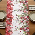 thumbnail image 5 of Table Runners 72 Inches Long Dress Scarves, Valentine's Day Farmhouse Kitchen Table Runner, Coffee Tablerunners, Spring Love Roses Floral Botanical Watercolor 14x72 Inch, 5 of 9