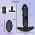 thumbnail image 4 of XBONP Anal Vibrator Thrusting Vibrator Prostate Massager with App for Male, Wearable Anal Butt Plug Sex Toy for Massage Anal, Black, 4 of 4