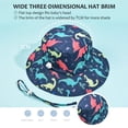 thumbnail image 3 of Sombrero De Sol De Verano Para Bebé, Sombreros De Playa Ajustables Estampados, Sombrero De Pescador Con Correa Para La Barbilla De Ala Ancha Para Niños Al Aire Libre Scienceny AP007929-03, 3 of 6