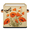 Multicolor 1, variant on CURLYOOT Colorful Leaves 11 x 11 Inch Cube Storage Bin, Decorative Storage Cube Foldable Basket with Leather Handle, Fabric Bin for Closet Shelves Home Organizer