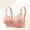 Watermelon Red, variant on WREESH Push-Up Bra Adaptive Bra Women No Underwire Bras Printed Gathered Middle Button Breathable Underwear Daily Bra Underwear Beige