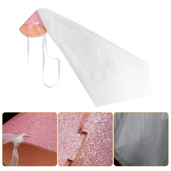 Masteelf  Party Hat Hats for Adults Pink Princess Cone Birthday Child Women's