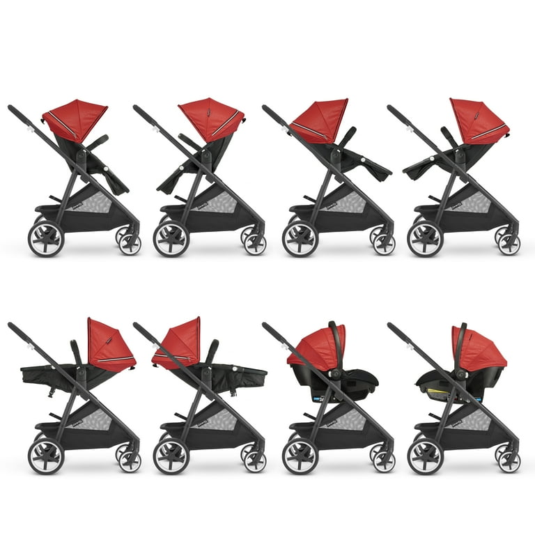 Evenflo Gold Shyft Travel System Stroller with SecureMax Infant Car Seat,  Garnet Red - Walmart.com