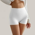 thumbnail image 4 of Sleep Shorts Women New Womens Seamless Shaping BoyShorts Panties Tummy Suits Shapewear Underwear Under Dress Shorts Fashion Yoga Short High Waisted Shapewear Shorts Womens Shorts White L, 4 of 4