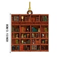 thumbnail image 2 of SIfdSeng Outdoor Hanging Decorations Bookshelf Books Book Pendant Decoration Hanging on The Tree Key Bag As A Bookmark Multi Purpose Practical Strong Beautiful Durable Themed Party Decorations, 2 of 5