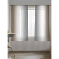 thumbnail image 5 of Abstract Sheer Curtains 2 Panels Set Brown Gray Gradient Ombre Lihgt Filtering Rod Pocket Voile Drape, Semi Sheer Window Curtains for Bedroom Living Room, 52"x72", 5 of 5