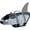 Gray, variant on Shark Fin Dog Life Jacket XS Size Adjustable Pet Life Vest with Rescue Handle for Swimming Beach Boating