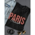 thumbnail image 3 of Paris France Nude Pink T-Shirt Women -Image by Shutterstock, Female Small, 3 of 4