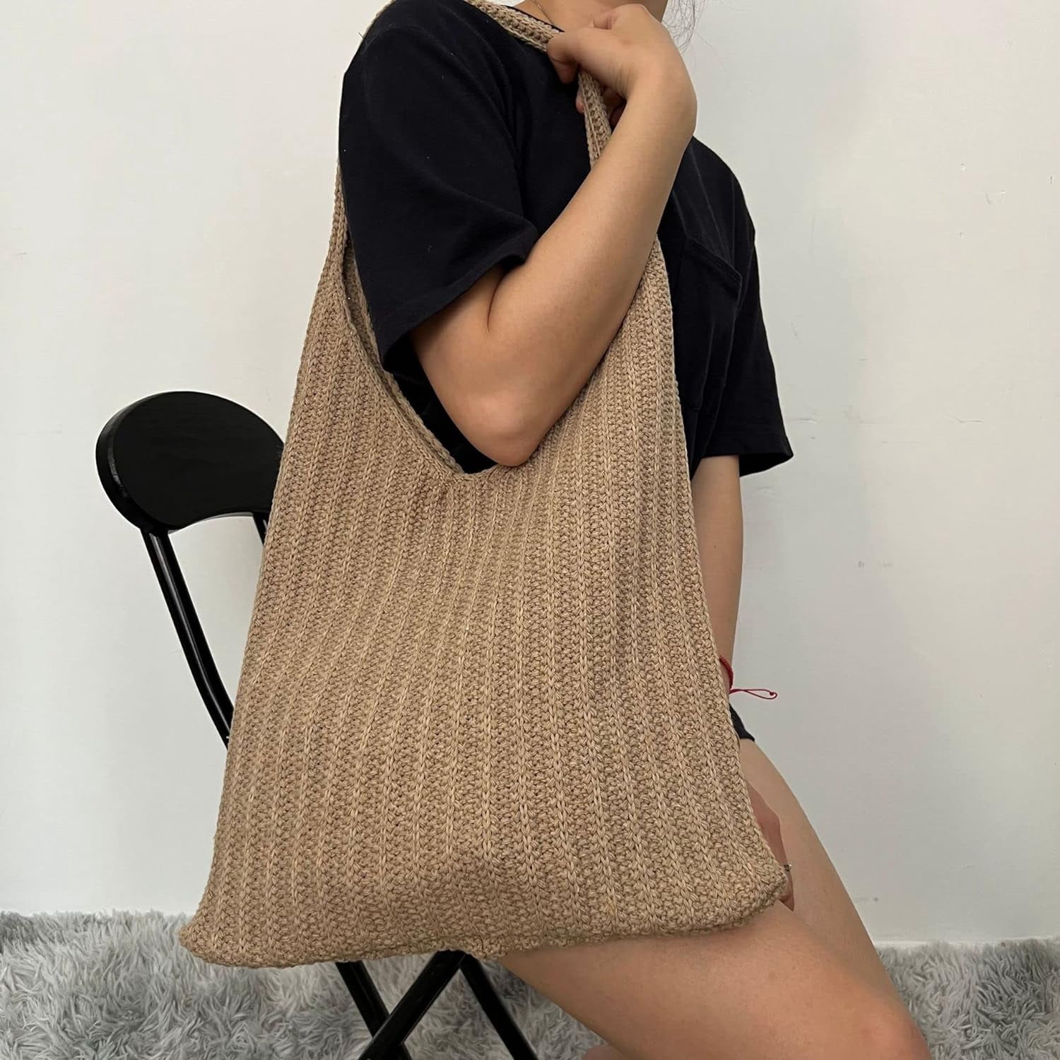 Kukuzhu Fairy Tote Bag Aesthetic Tote Bag Y2k Bag Tote Bag Aesthetic Y2k Crochet Tote Bag Aesthetic