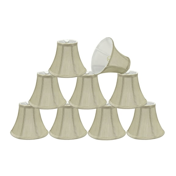 Aspen Creative Corporation 6'' Silk Bell Candelabra Shade (Set of 9)