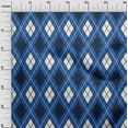 thumbnail image 2 of oneOone Silk Tabby Blue Fabric Argyle Check Craft Projects Decor Fabric Printed By The Yard 42 Inches Wide, 2 of 4