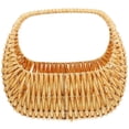 thumbnail image 1 of NUOLUX Canasta Tejida Con Asa En Beige Material PP E Hierro Para Almacenamiento Variado, 1 of 7