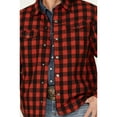thumbnail image 3 of Justin Men's Jackson Buffalo Plaid Print Shacket - J-1458-RST/BLK, 3 of 4