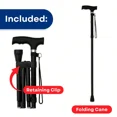 thumbnail image 5 of 4 Section Ultralight Adjustable Folding Trekking Poles With Quick Lock System Walking Stick For Men Elderly Seniors Hiking Camping, 5 of 5
