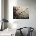 thumbnail image 3 of COMIO Tree Wall Art,Red and Grey Forest Abstract Canvas Print Nature Scenery Wall Art Landscape Picture for Living Room Bedroom Wall Painting Decoration Modern Artwork, 3 of 4