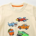 thumbnail image 6 of dmqupv Boys T Shirts Baby Boy Clothes T Shirt Toddler Boy Summer Cotton Short Sleeve Tops for Baby Boy Outfits Beige,2-3 Years, 6 of 7