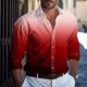 thumbnail image 5 of Camisa casual para hombre serie rojo blanco negro nuevo diseñador ropa casual suave cómoda moda otoño e invierno S-5XL, 5 of 5