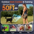 thumbnail image 6 of CICPAP Dog Bark Deterrent Device, 3 Sonic Heads Ultrasonic Anti Barking Device for Dogs, 50FT Range Rechargeable No Shock Dog Training Tool with Flashlight, Indoor Outdoor Bark Control, 6 of 7