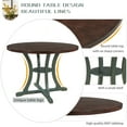 thumbnail image 6 of Harper & Bright Designs 5 Pieces Wooden Round 30" Dining Table and 4 Chair Set with Special-shaped Legs and an Exquisitely Designed Hollow Chair Back for Dining Room, 6 of 10
