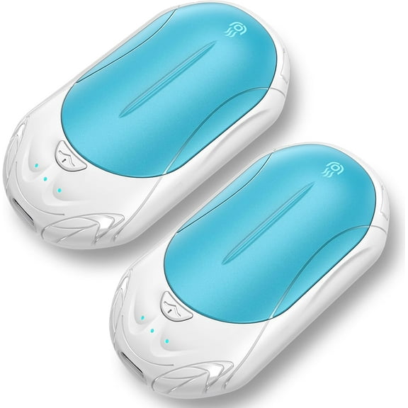 2 Packs AI Rechargeable Hand Warmers - 6000mAh Portable Pocket Warmer with 20Hrs Long Heating, Electric Hand Warmer for Outdoor Sports, Camping, Hunting, Golf, Perfect Warm Gift for Christmas