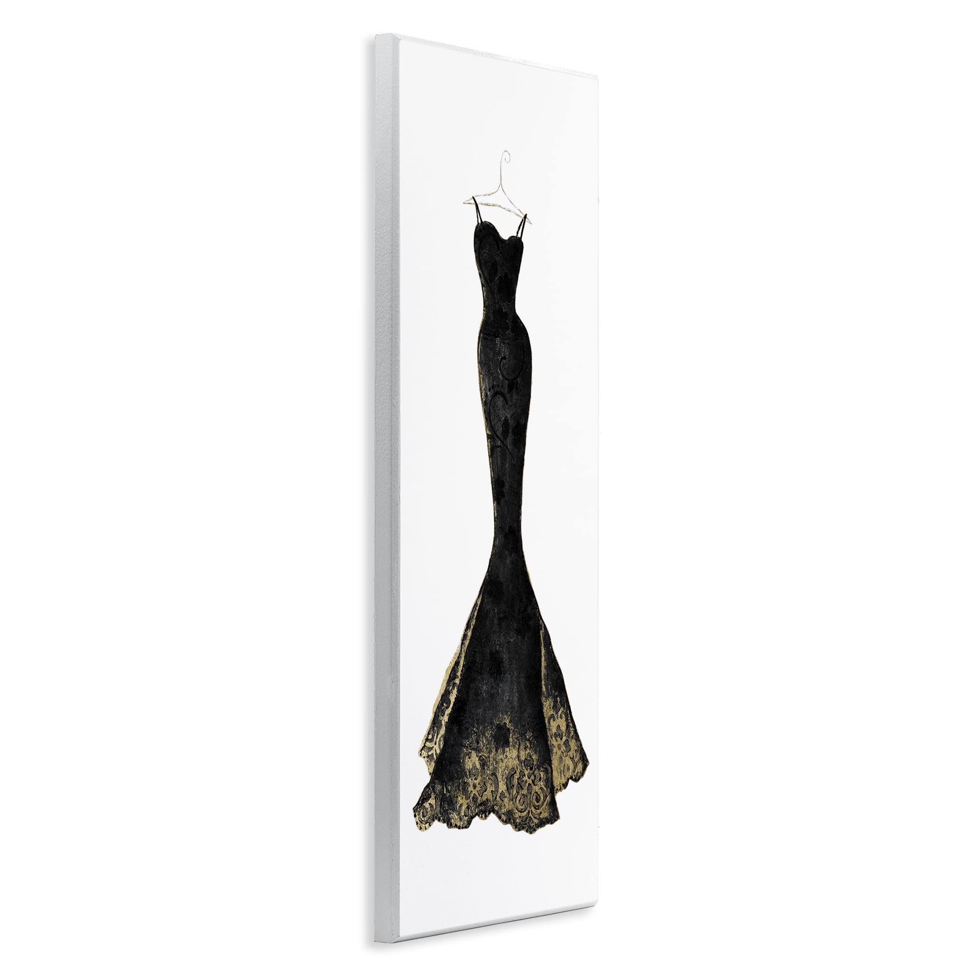 Stupell Industries Gilded Black Evening Gown Wall Plaque Art, design by Janet Tava