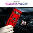thumbnail image 3 of SaniMore Tri-layer Case for Google Pixel 8A 2023, 360° Rotating Holder/Kickstand Rugged PC Back + TPU Bumper Magnetic Car Mount Anti-fingerprint Anti-fall Heavy Duty Protective Case, Red, 3 of 5