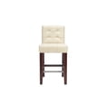 thumbnail image 2 of Home Square Bicast Leather 24" Counter Stool in Beige - Set of 2, 2 of 2