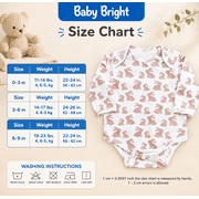Baby Bright Newborn Essentials Must Have Clothes for Baby Boy – Newborn Boy Outfits, Bodysuit from Newborn to Infant, Preemie Bodysuits, Best Baby Shower Gifts, 2-Pcs Set
