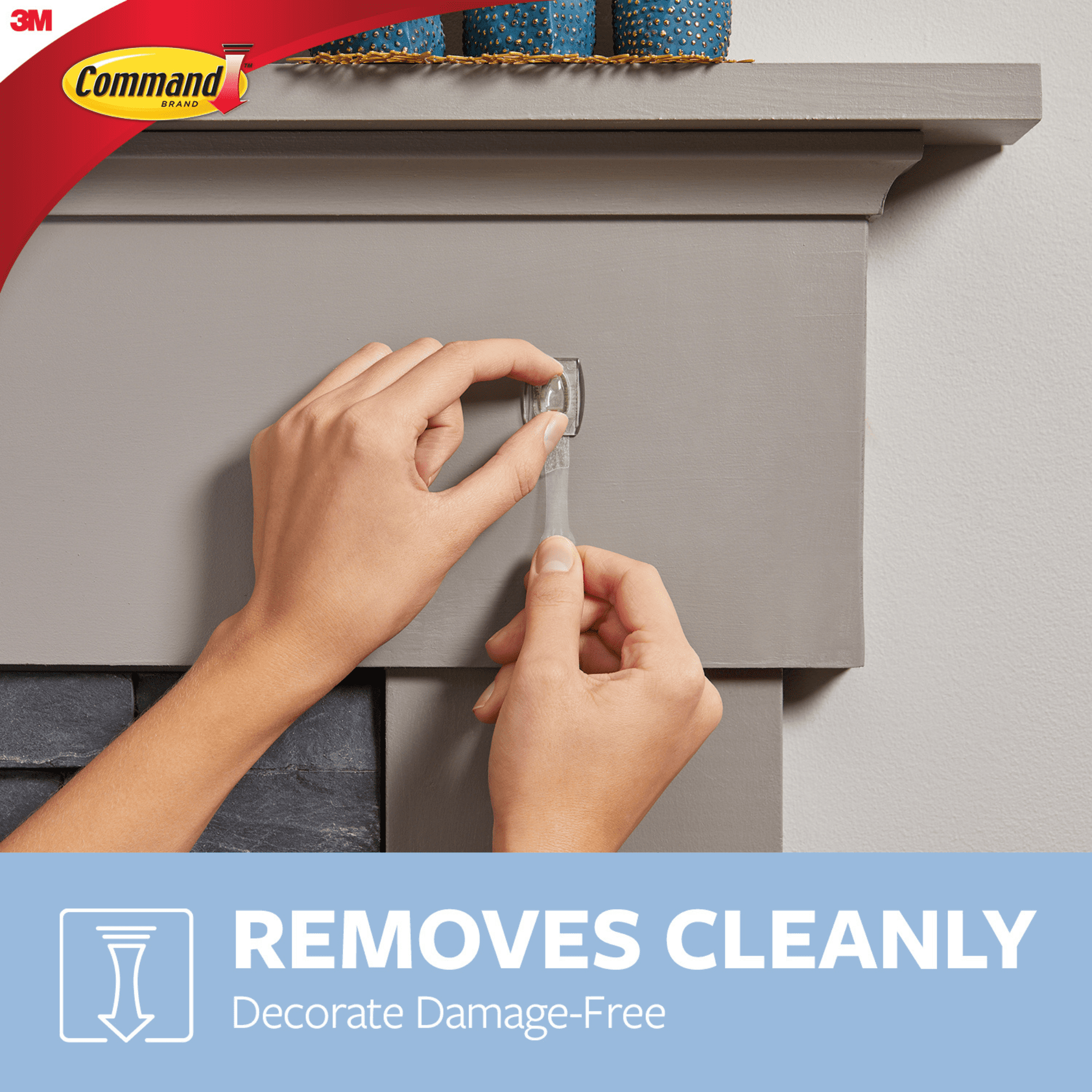 Command Clear Mini Hooks [Removable]: (Clear) [84-pack]