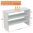 thumbnail image 3 of Organizador de Zapatos Cidaziya Extensible de 3 Niveles Blanco, 3 of 8