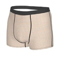 thumbnail image 2 of Haiem Brown Gingham Men's Boxer Briefs, Every Day Comfort Stretch Cotton Moisture-Wicking Underwear-Large, 2 of 9