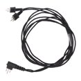 thumbnail image 3 of 5PCS 3pin  Receiver Cable Heat  Stable Sound Transmission  Receiver Cord Black 29.5in, 3 of 8