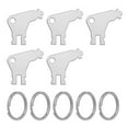 thumbnail image 1 of Flmtop 1 Set Paper Towel Dispenser Key Plug And Play Convenient Metal Toilet Tissue Dispenser Key Set Bathroom Accessories, 1 of 11
