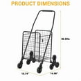thumbnail image 2 of Heavy Duty 110l Folding Utility Cart - 110LB Capacity with Stair-Climbing 360° Wheels, Ideal for Groceries, Laundry & Multi-Floor Transport, 2 of 8