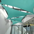 thumbnail image 4 of Sunshades Depot 8' x 11' x 13.6' Sun Shade Sail Right Triangle Permeable Canopy Turquoise Green Custom Size Available Commercial Standard, 4 of 6
