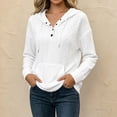 thumbnail image 5 of LIaqionyy Womens Hoodie Oversized Sweatshirt Casual Long Sleeve Drawstring Pullover Tops Textured Fall Winter Clothes, 5 of 8