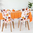 thumbnail image 5 of 6Pcs Fall Leaves Chair Covers Colorful Maple Leaves Removable Stretch Elastic Dining Chair Slipcover Protector for Autumn Thanksgiving Home Kitchen Wedding Party Decor, 5 of 7