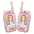 thumbnail image 2 of Video Walkie Talkies,Rechargeable 2 Pack with Screen & Voice Changer,Long Range Clear Audio,Perfect for Outdoor Play & Camping,Birthday Gift for Ages 3–12(Pink & Pink), 2 of 5